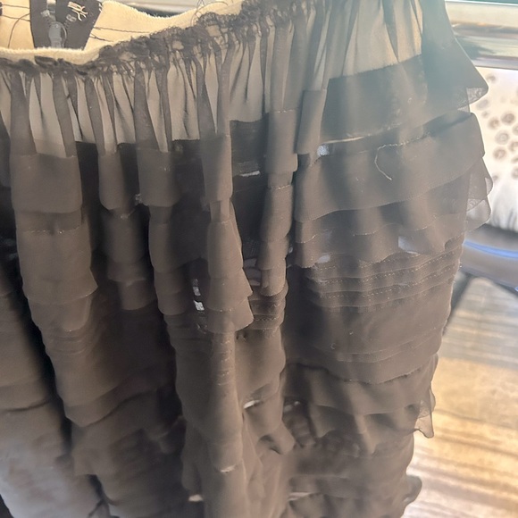 Black Comme Des Garçons Ruffled Midi Skirt - Picture 8 of 8